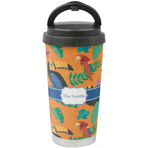 Custom Toucans Stainless Steel Coffee Tumbler (Personalized)