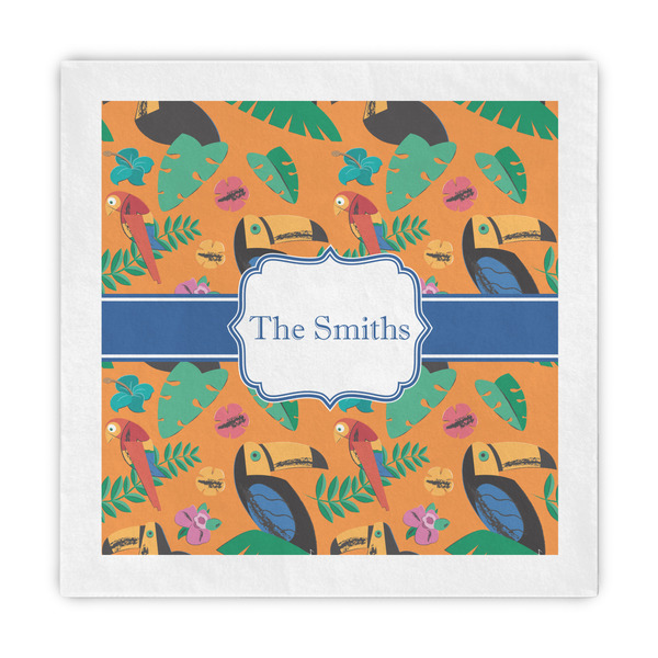 Custom Toucans Decorative Paper Napkins (Personalized)