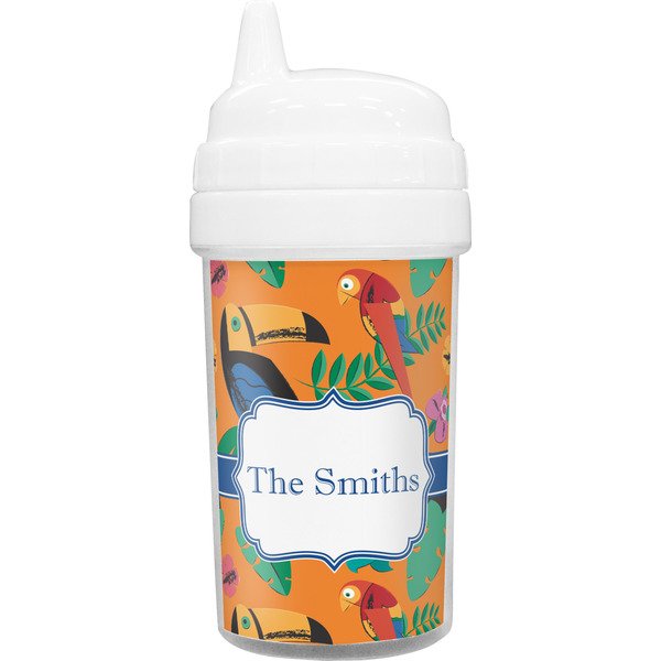 Custom Toucans Toddler Sippy Cup (Personalized)