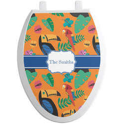 Toucans Toilet Seat Decal - Elongated (Personalized)