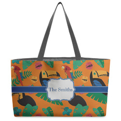 Toucans Beach Totes Bag - w/ Black Handles (Personalized)
