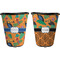 Toucans Trash Can Black - Front and Back - Apvl