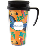 Toucans Acrylic Travel Mug with Handle (Personalized)