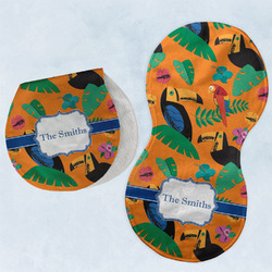 Toucans Burp Pads - Velour - Set of 2 w/ Name or Text