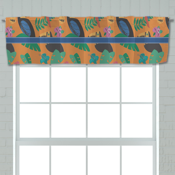Toucans Valance - Closeup on window