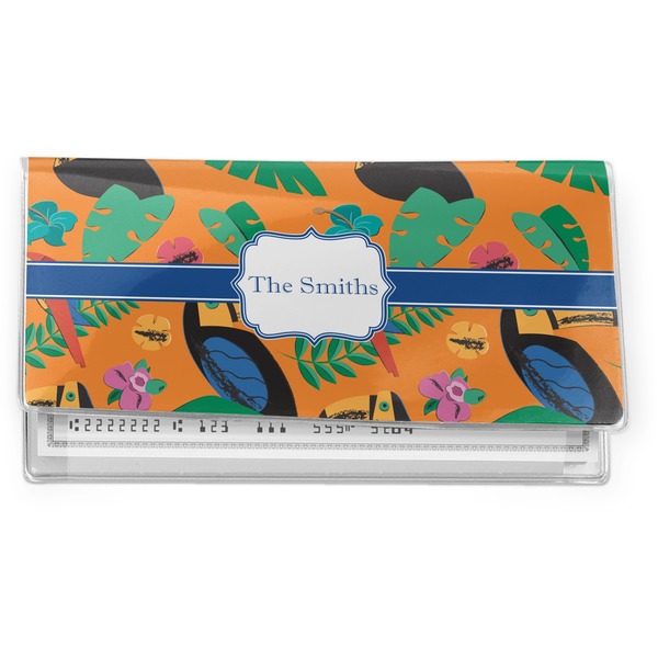 Custom Toucans Vinyl Checkbook Cover (Personalized)