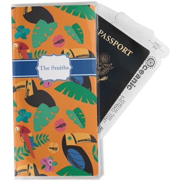 Custom Toucans Travel Document Holder