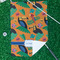 Toucans Waffle Weave Golf Towel - In Context