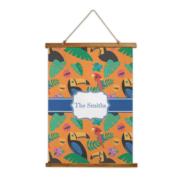 Custom Toucans Wall Hanging Tapestry - Tall (Personalized)
