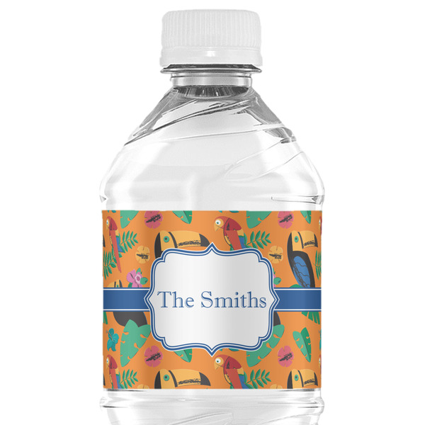 Custom Toucans Water Bottle Labels - Custom Sized (Personalized)