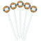 Toucans White Plastic 5.5" Stir Stick - Fan View