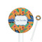 Toucans 5.5" Round Plastic Stir Sticks - White - Double Sided (Personalized)
