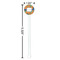 Toucans White Plastic 5.5" Stir Stick - Round - Dimensions