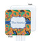 Toucans White Plastic Stir Stick - Single Sided - Square - Approval