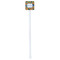 Toucans White Plastic Stir Stick - Single Sided - Square - Single Stick