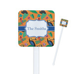 Toucans Square Plastic Stir Sticks (Personalized)