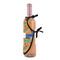 Toucans Wine Bottle Apron - DETAIL WITH CLIP ON NECK