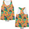Toucans Womens Racerback Tank Tops - Medium - Front and Back