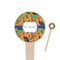 Toucans Wooden 4" Food Pick - Round - Closeup