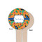 Toucans Wooden 4" Food Pick - Round - Single Sided - Front & Back