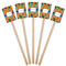 Toucans Wooden 6.25" Stir Stick - Rectangular - Fan View