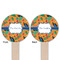Toucans Wooden 6" Food Pick - Round - Double Sided - Front & Back