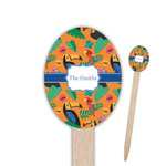 Toucans Oval Wooden Food Picks (Personalized)