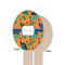 Toucans Wooden Food Pick - Oval - Single Sided - Front & Back