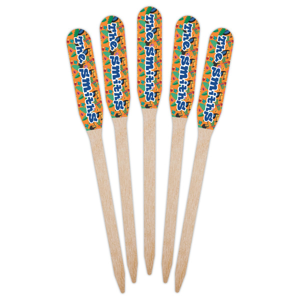 Toucans Wooden Food Pick - Paddle - Fan View