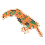 Toucans Genuine Maple or Cherry Wood Sticker