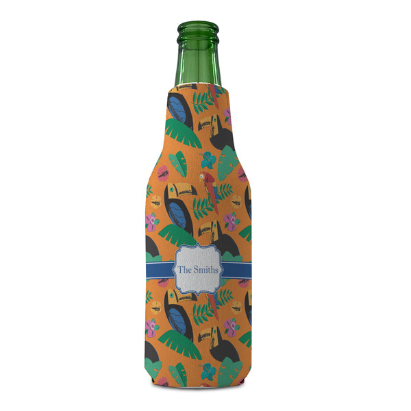 Toucans Zipper Bottle Cooler - FRONT (bottle)