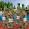 Toucans Zipper Bottle Cooler - Set of 4 - LIFESTYLE