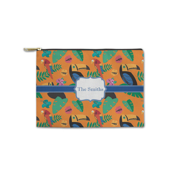 Custom Toucans Zipper Pouch - Small - 8.5"x6" (Personalized)