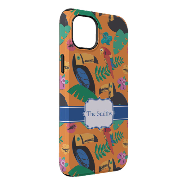 Custom Toucans iPhone Case - Rubber Lined - iPhone 14 Pro Max (Personalized)
