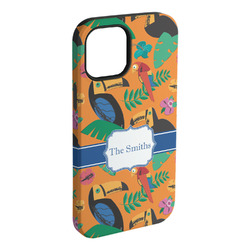 Toucans iPhone Case - Rubber Lined - iPhone 15 Plus (Personalized)