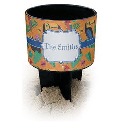 Toucans Black Beach Spiker Drink Holder (Personalized)