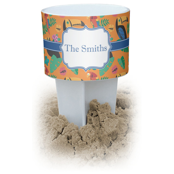 Custom Toucans Beach Spiker Drink Holder (Personalized)