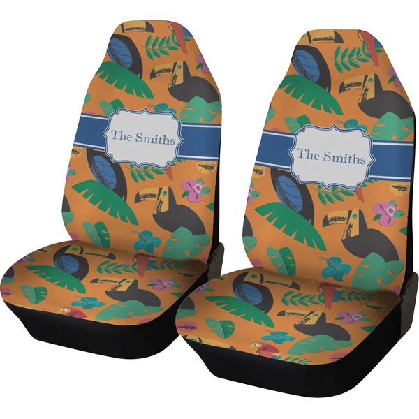 Custom Toucans Car Seat Covers (Set of Two) (Personalized)