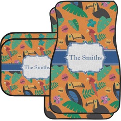 Toucans Car Floor Mats Set - 2 Front & 2 Back (Personalized)