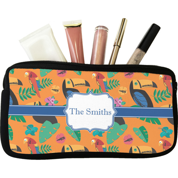 Custom Toucans Makeup / Cosmetic Bag (Personalized)