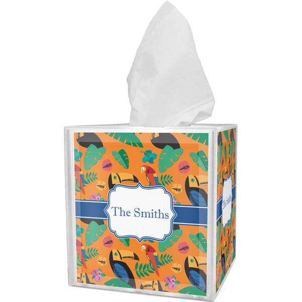 Custom Toucans Tissue Box Cover (Personalized)