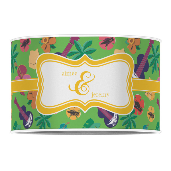 Luau Party 12" Drum Lampshade - FRONT (Poly Film)
