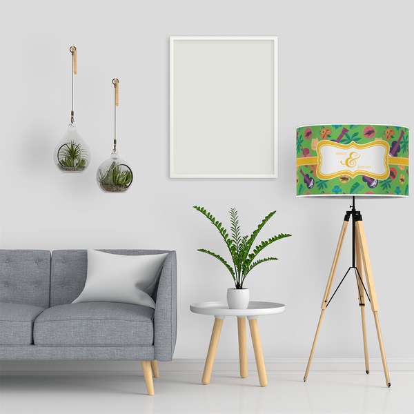 Luau Party 12" Drum Lampshade - LIFESTYLE