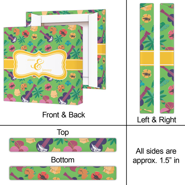 Luau Party 12x12 - Canvas Print - Approval