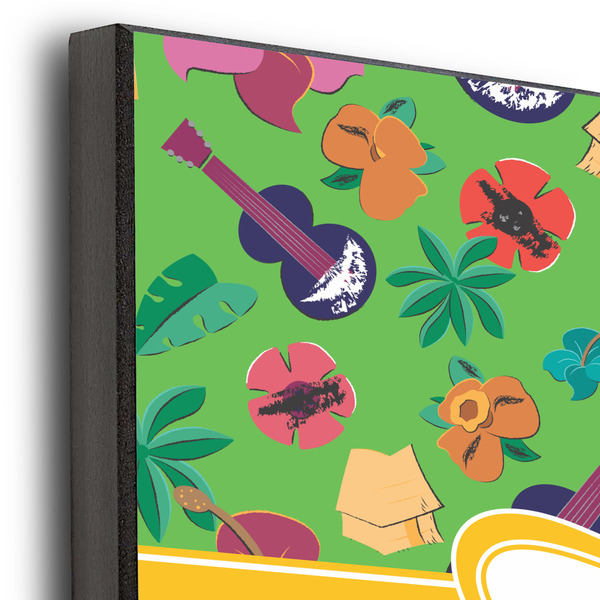 Luau Party 12x12 Wood Print - Closeup