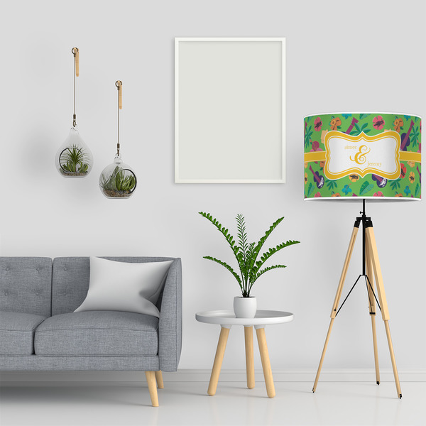 Luau Party 16" Drum Lampshade - LIFESTYLE