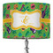 Luau Party 16" Drum Lampshade - ON STAND (Fabric)