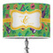 Luau Party 16" Drum Lampshade - ON STAND (Poly Film)