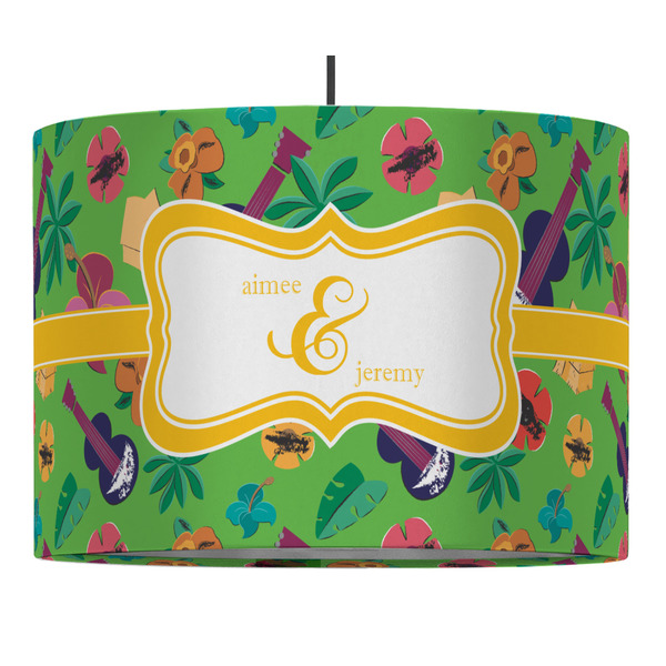 Custom Luau Party Drum Pendant Lamp (Personalized)