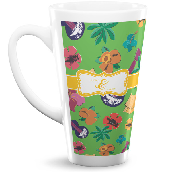 Custom Luau Party 16 Oz Latte Mug (Personalized)